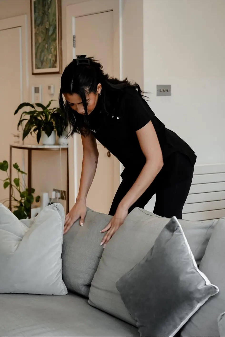 Vonula London specialist resetting a luxury apartment living space in Central London